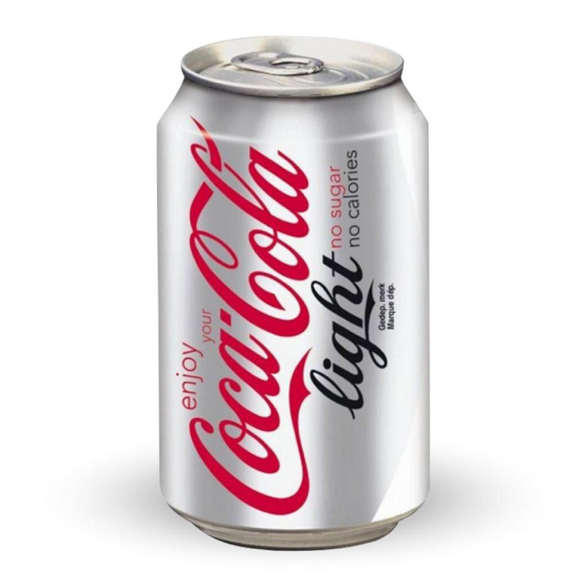 Cocacola Light Coke Can Soft Drinks 330Ml