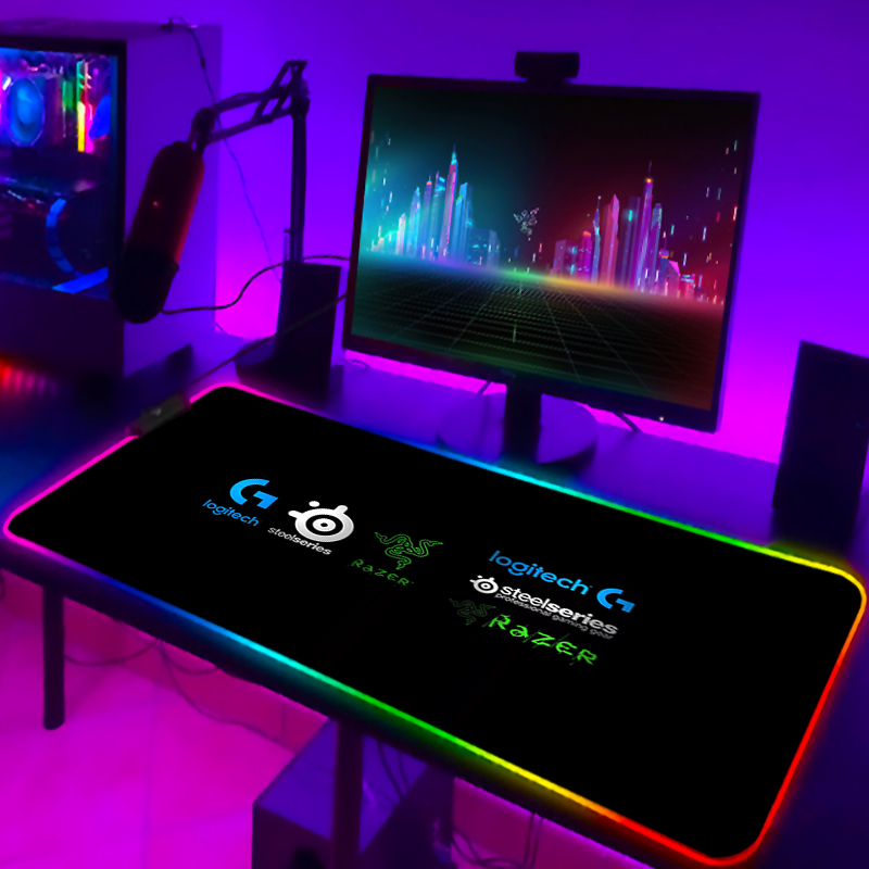 Rgb Mouse Pad Xxl Steelseries Laptop Mat Gaming Mousepad 900x400 Backlit Keyboard Gamer Girl Table Pads Deskpad Mausepad Cs Go. 