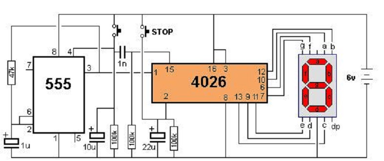 1psc CD4026  IC Module CD4026BE. 