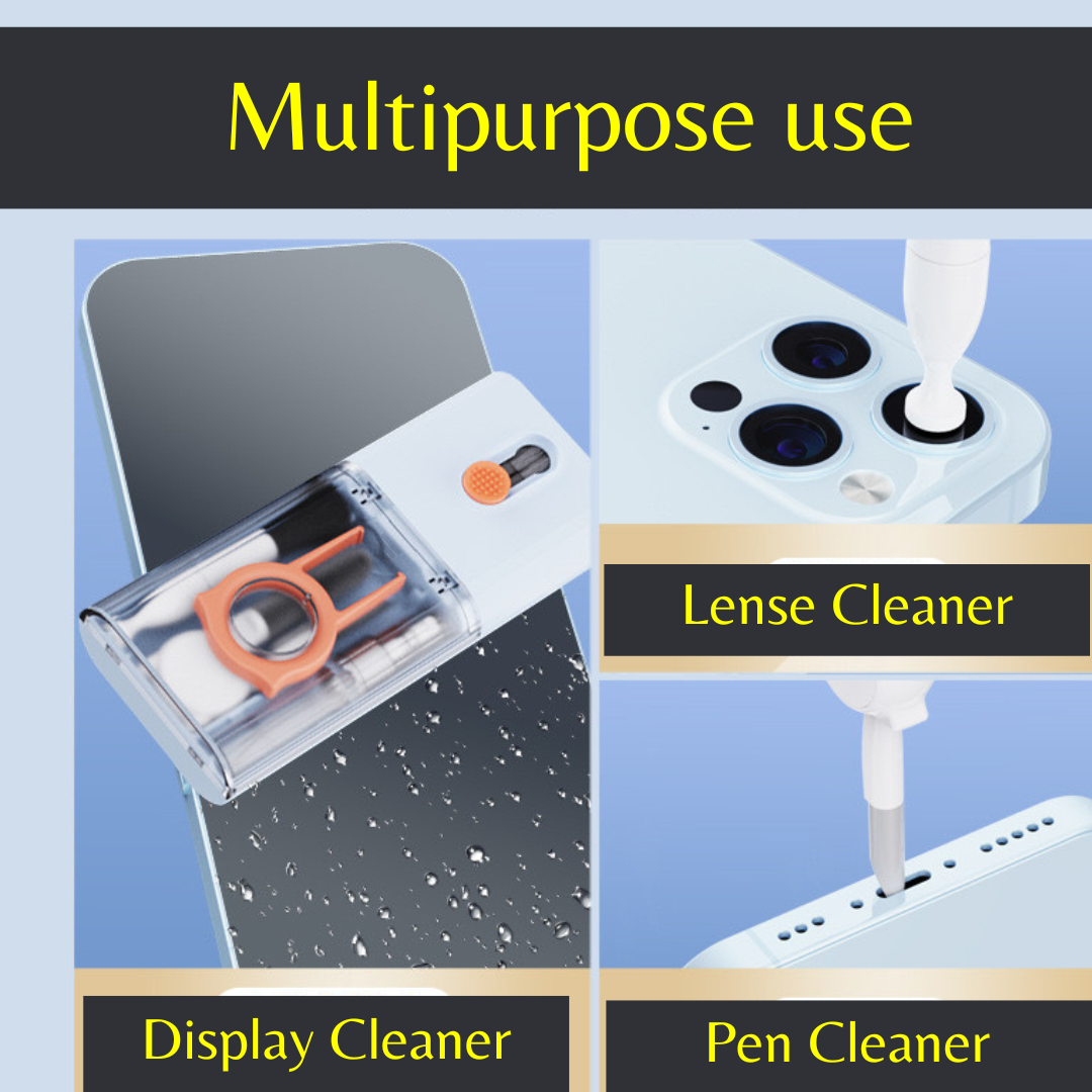 Computer Keyboard Cleaner Brush Kit Earphone Cleaning Pen For Headset Keyboard Cleaning Tools Cleaner Keycap Puller Kit. 