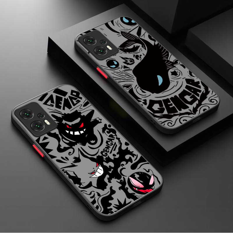 P-Pokemon Evil Gengar Bumper Case For Xiaomi 13T 12T 11T 10T 13 12 11 Lite 5G NE POCO X6 M6 Pro 4G X3 NFC X4 GT X5 F3 F4 F5 F6. 