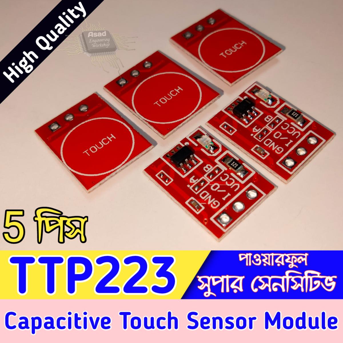 TTP223 Ultra Small Digital Touch Sensor High Quality ttp 223 touch sensor Module For Arduino (5Pcs)