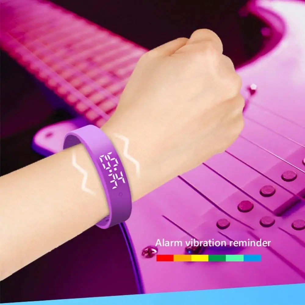 Wristband V9 Body Temperature Monitor Thermometer Vibration Alarm Smart Bracelet. 