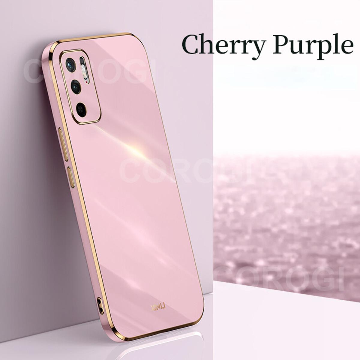 COROGI for Xiaomi POCO M3 Pro 5G Back Cover Luxury 6D Plating Frame Square Shiny Cases Camera Lens Protection Soft Silicone Protective Phone Case for Girl Boy. 