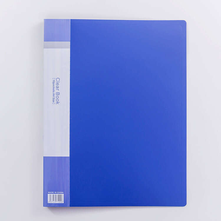 A4 file folder, multi-layer pagination insert bag, student use 60/100 page transparent music clip storage book. 