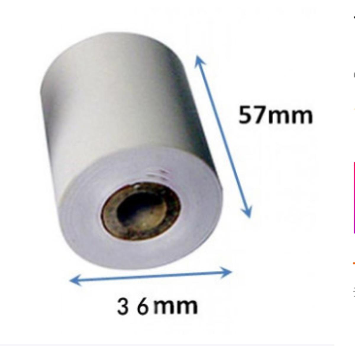 Thermal POS Paper Roll for POS Printer 58mm Machine, Receipt Paper-(Minimum Order Quantity) - 6 PCs 56x37 mm
