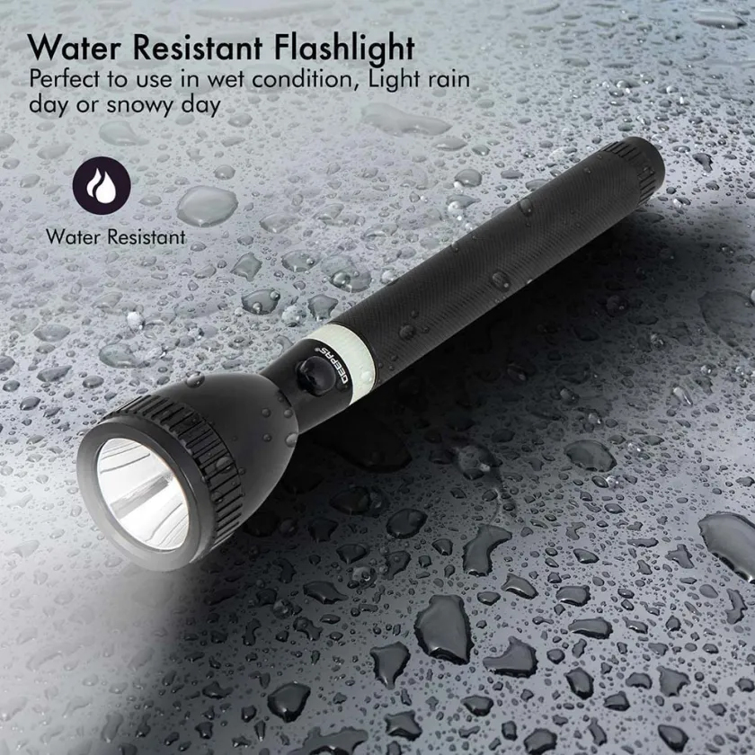 Geepas GFL4653 Rechargeable LED Flashlight.