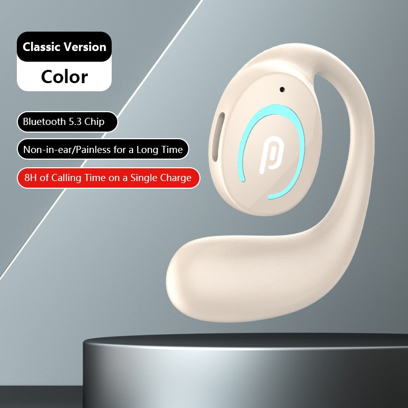 【FUPANG】Painless wear earhook earbuds HiFi sound sport earhook headphones business Bluetooth earphones handfree call single left ear headset