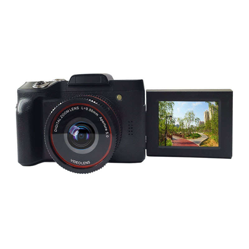 Digital Full HD 16x Digital Camera Professional Video Camcorder Vlogging Camera with Retractable Flashlight for YouTube- Black. 