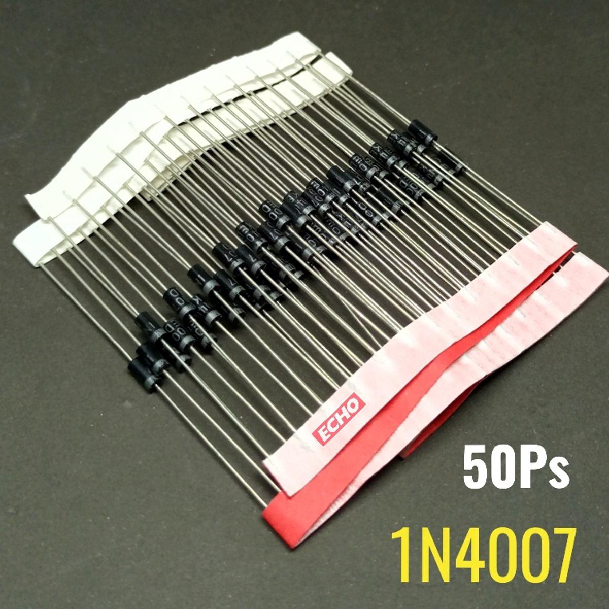 50pcs - Diode 1N4007 1000V 1A General Purpose Rectifier Diode   IN4007