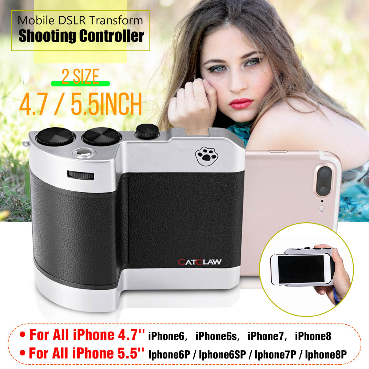 Accessories Mobile DSLR Transform Shooting Controller for iPhone 6/6S/7/8 4.7"