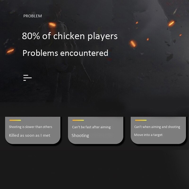 Pubg Mobile Controller Handle Game Controller,Physical Keys Gaming Finger Sets for PUBG Joystick Metal Mobile Game Artifact. 