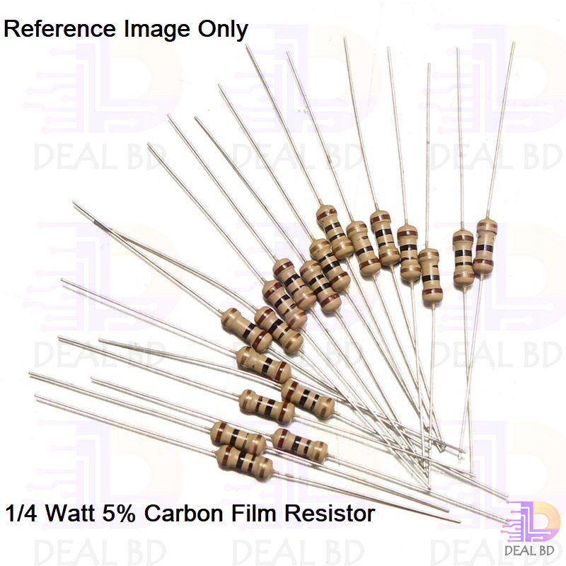 100Pcs 6.8K Resistor 6.8K Ohm Carbon Film Resistor 6.8K 1/4W Resistance 0.25 Watt 5% Tolerance Fixed Resistors. 