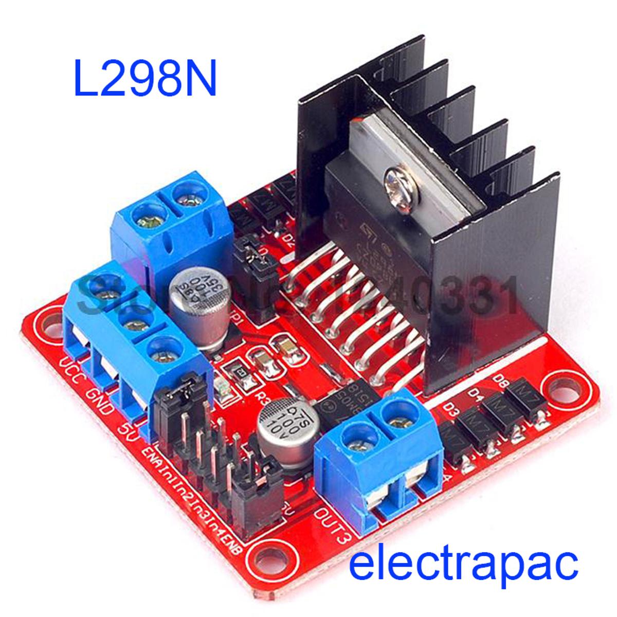 L298N Motor Driver Shield/ L298N Motor Driver/ DC Motor Driver (RED)