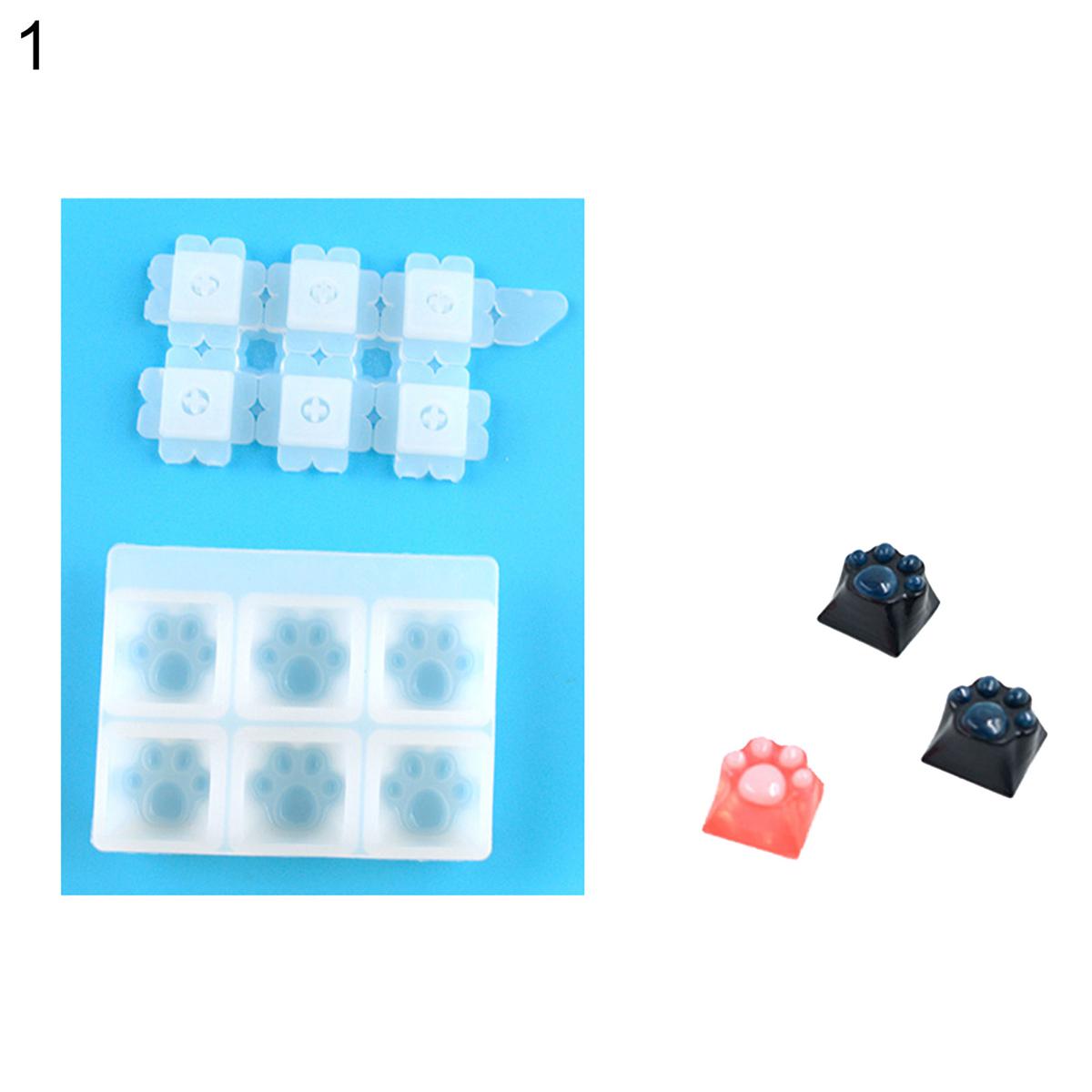 【FUPANG】1 set mechanical keyboard key cap mold epoxy mould craft tool. 