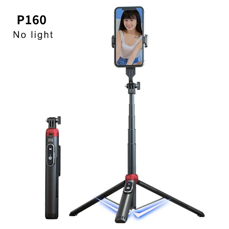 Xiaomi Tripod Selfie Stick Tripod Phone Holder Mobile Bluetooth Tripod Stand with Remote Control Ring Light Telescopic Rod. 