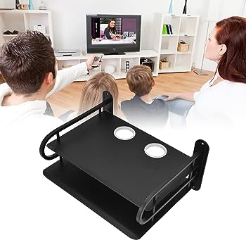 Cable TV Box Bracket Projector Wall Shelf, Floating Shelves For Electronic Devices Such As Router, Modem, TV Box, Media Boxes, Sky Box, Speaker, Game Console. 