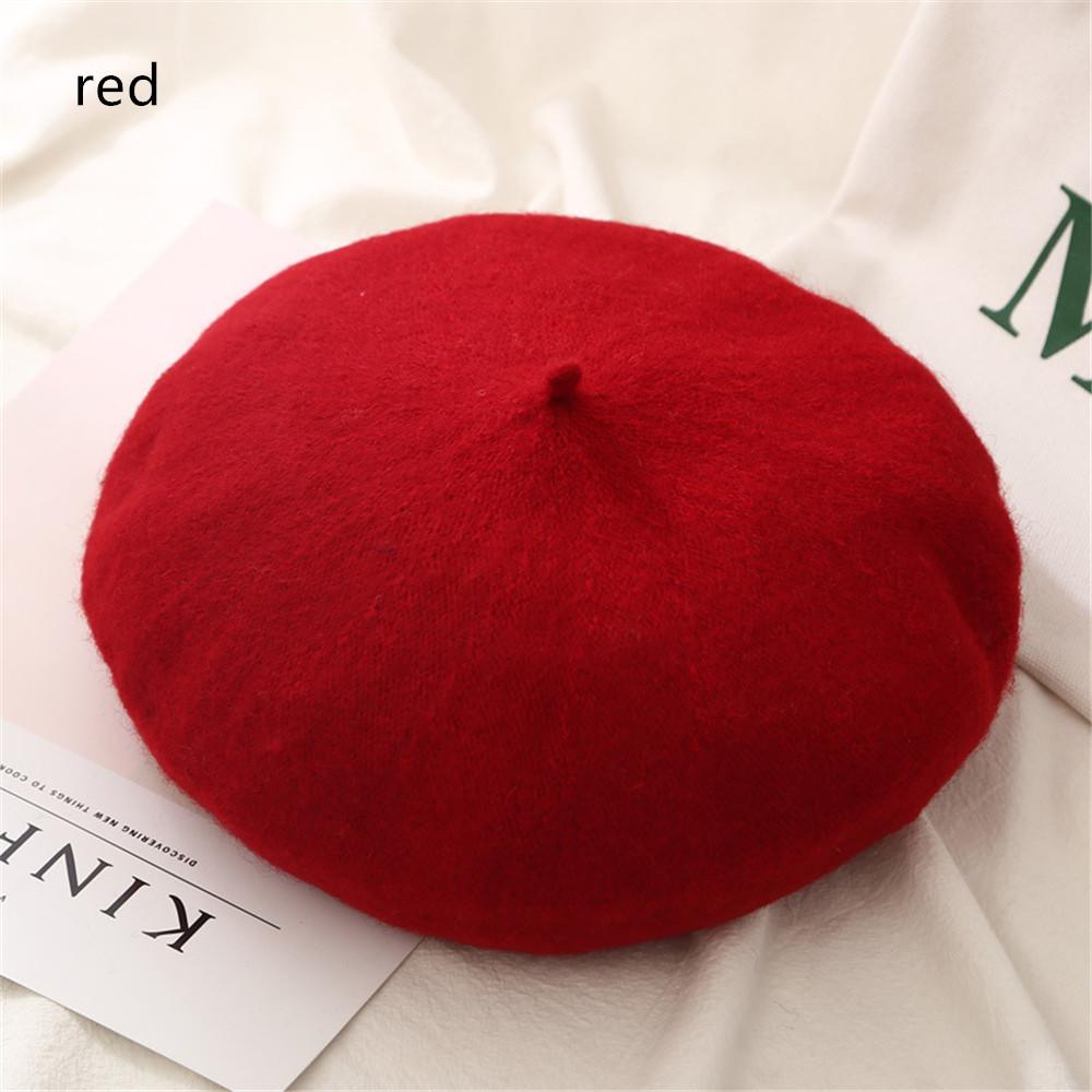 Women Winter Wool Beret Hats French Hat 
