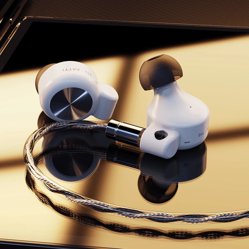 ARTTI T10 R1 In-Ear HIFI Earphones IEMs 3DD Wired Earphone Dynamic Driver Stereo Monitor Headphone with 0.78 2pin 3.5/4.4mm Plug. 