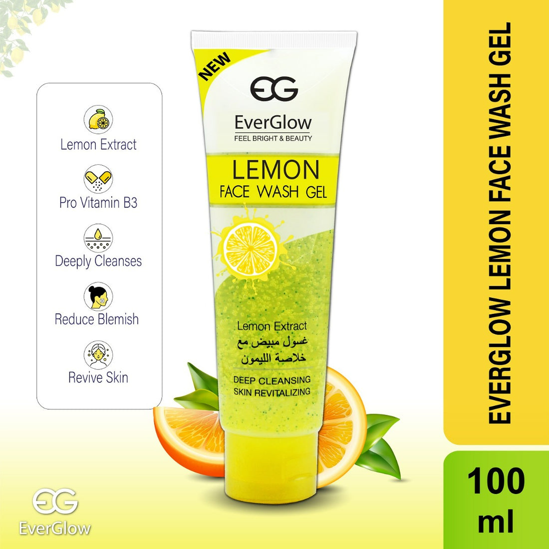 Buy Everglow Lemon Face Wash (100ml) Online at Best Price in Bangladesh |  OhSoGo – OHSOGO