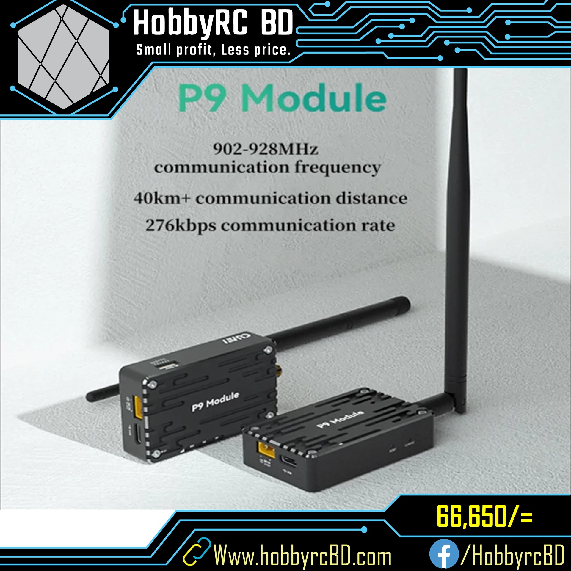 CUAV P9 Long Range Radio Telemetry Module for Pixhawk. 
