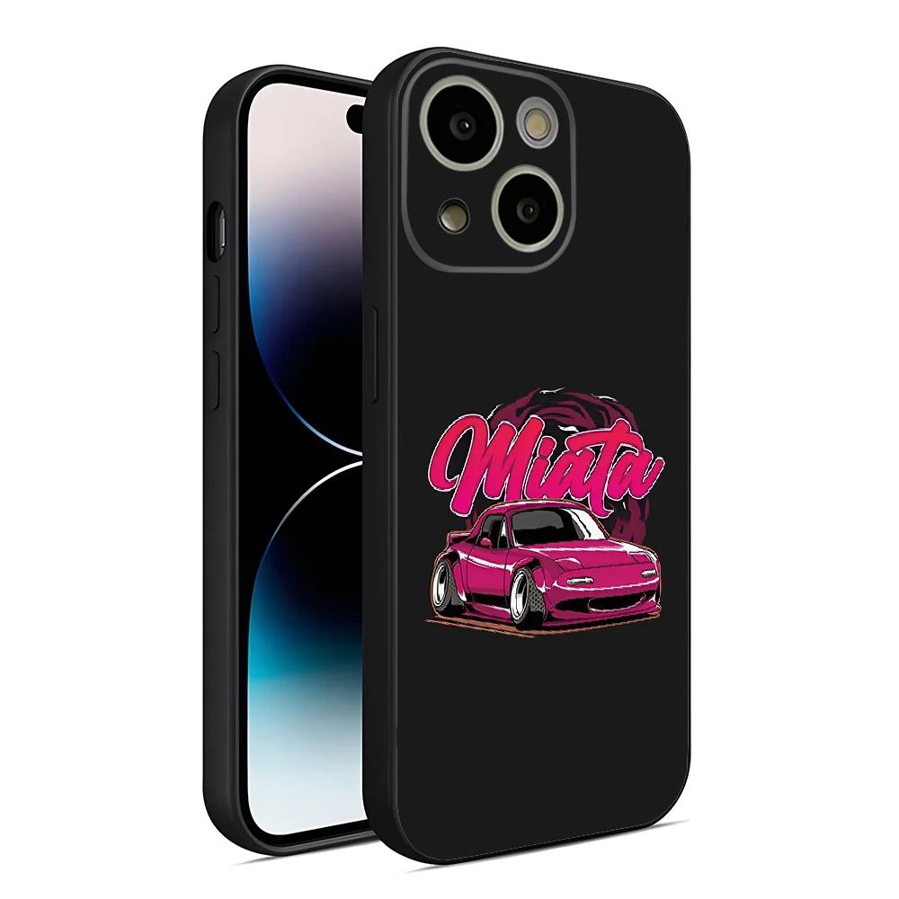 Miata Mx5 Na Red Phone Case For 14 Pro Max For Iphone 15 13 12 Mini 11 Xr X Xs Pro Max 8 6s 7 6 Plus Back Covers. 