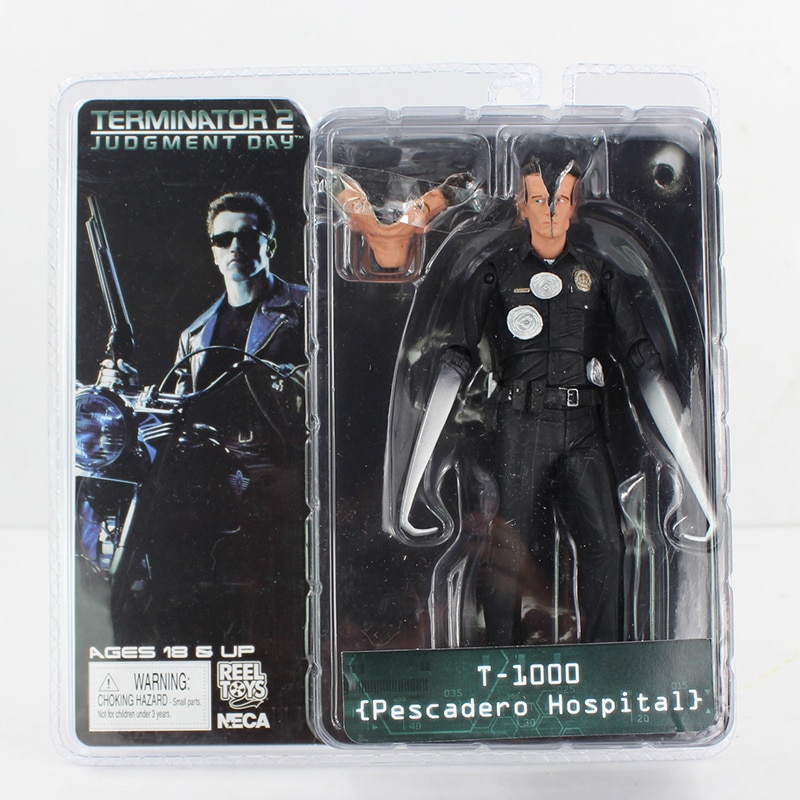 NECA The Terminator T-800 T-1000 Endoskeleton PVC Action Figure  Model Toy. 