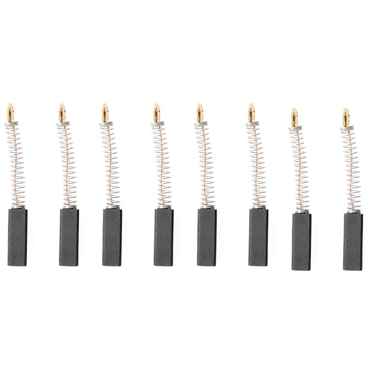 10 Pcs 6.9 Length Plastic White Handle Bristle Brush brass metal