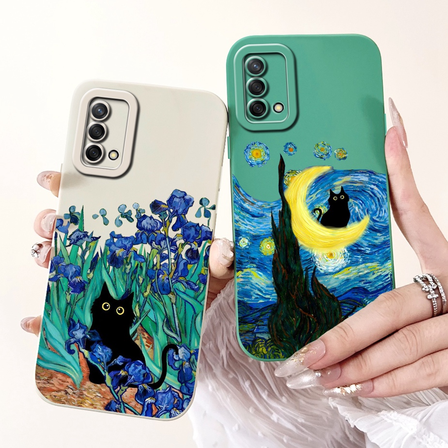 For Oppo A74 4G Case Oppo A54 A94 Fashion Patterned Cover Soft TPU Phone Case For Oppo A94 A 54 74 OppoA54 OppoA74 OppoA94 Shell. 
