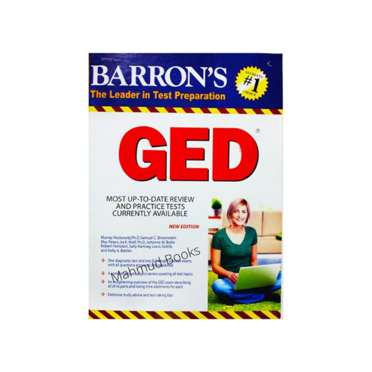  Barron's GED Most Up-To-Date Review & Practice Tests Corrently Available 
