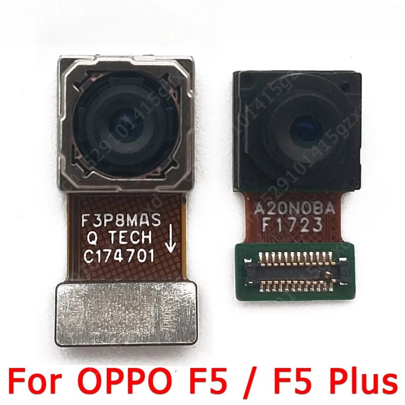 Front Rear View Back Camera For OPPO F5 Plus Main Backside Facing Frontal Camera Module Flex Replacement Spare Parts