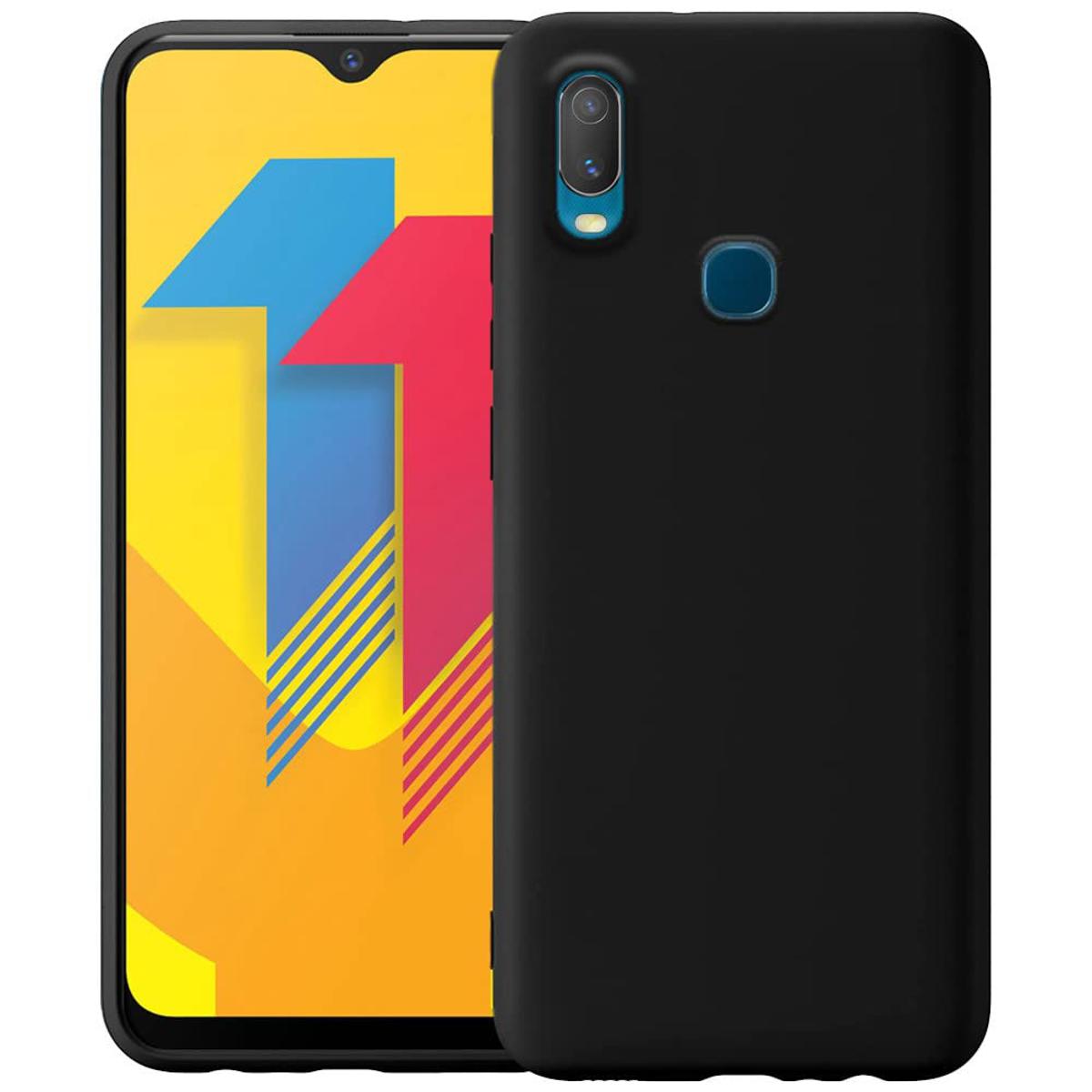 Glitter Rubber Vivo Y11 Back Pouch For Vivo Y11 Liquid Silicone