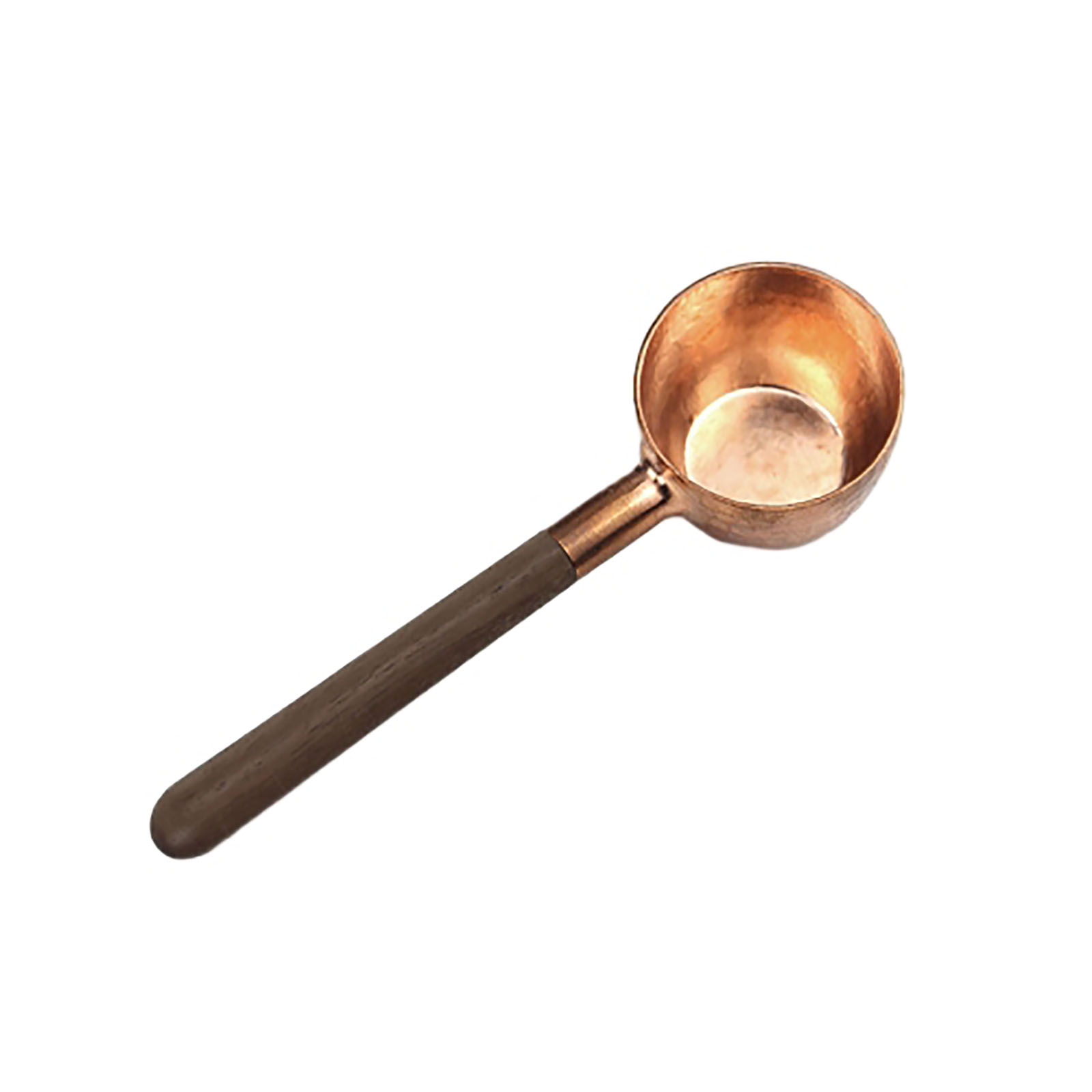 GC Measuring Spoons, Black Walnut And Red Copper Measuring Tablespoon, Wood Handle Coffee Scoop, Multifunction Coffee Measuring Spoon For Coffee Tea Soup. 