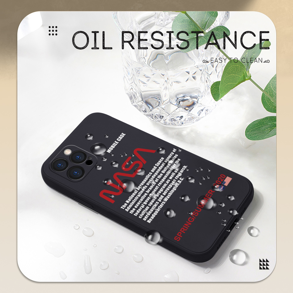Jizetin for OnePlus 9 Pro Back Cover NASA Spacecraft Pattern Design Liquid Silicone Phone Case Soft Full Camera Protect Phone Cases. 