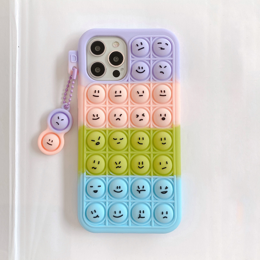 【Solo Yolo】Applicable to Samsung A52 Phone Case Deratization Pioneer Note20 Rainbow A02S Smiley Face Expression S21Plus Protective Sleeve. 