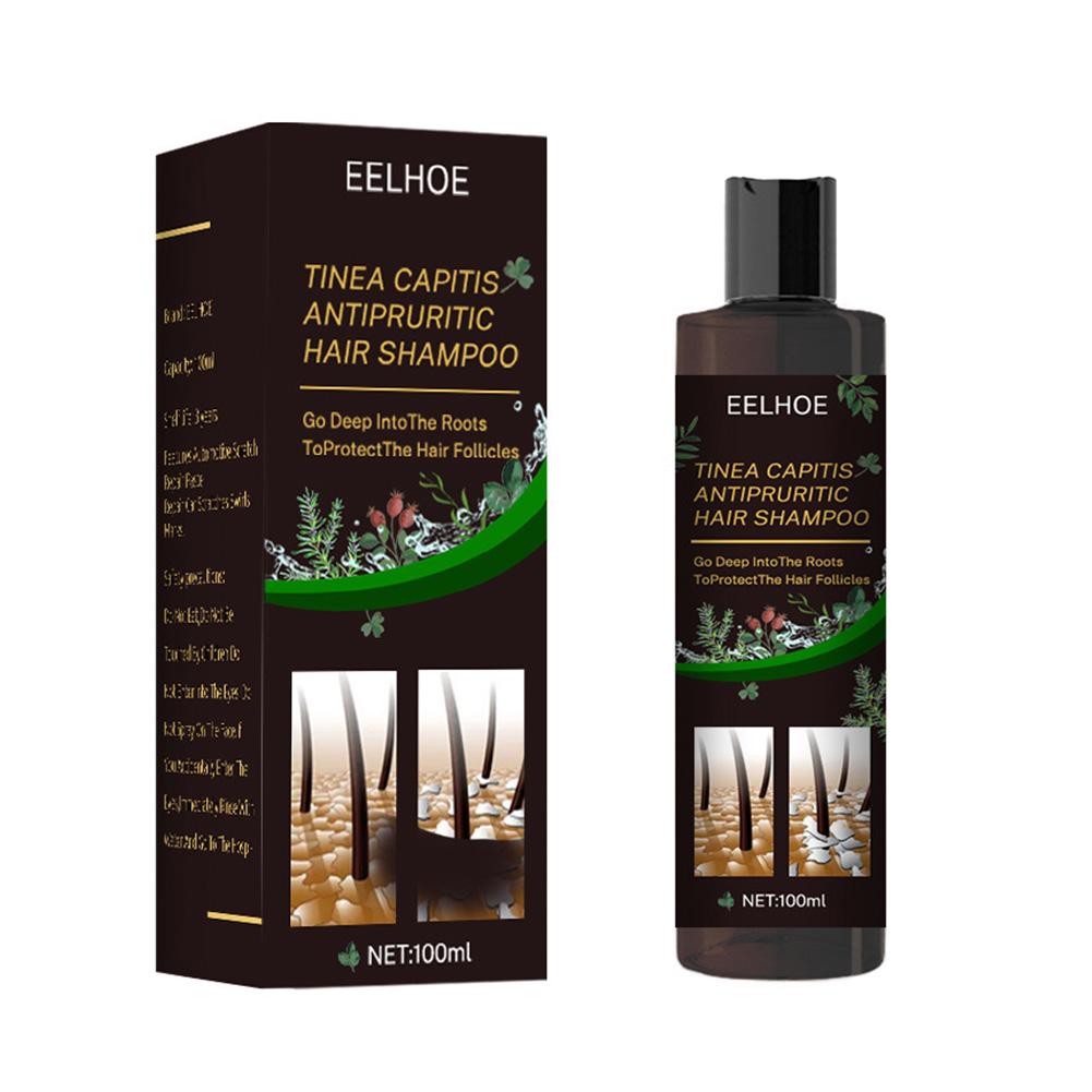 EELHOE 100ml Tinea Dispelling Anti-itching Shampoo Anti-dandruff Shampoo Hair Shampoo Treatment Oil Refreshing Control. 