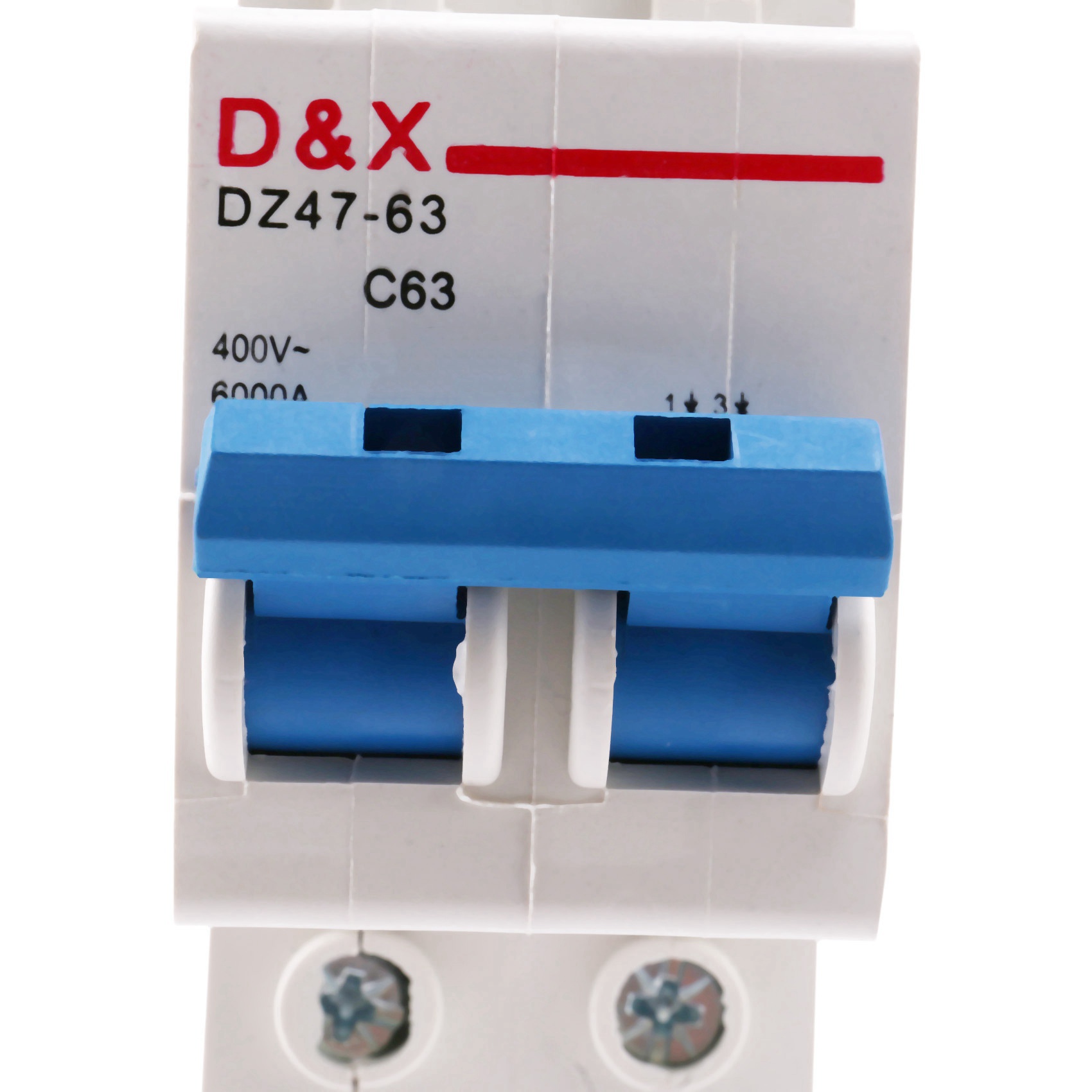 2p air switch-5 x circuit breaker switch-White & blue. 
