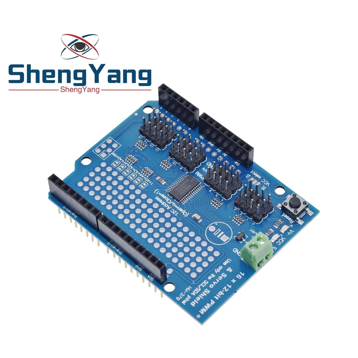 【Daily Necessities For Anyone Store】ShengYang 1PCS Motor/Stepper/Servo/Robot Shield for I2C Kit w/ PWM Driver. 