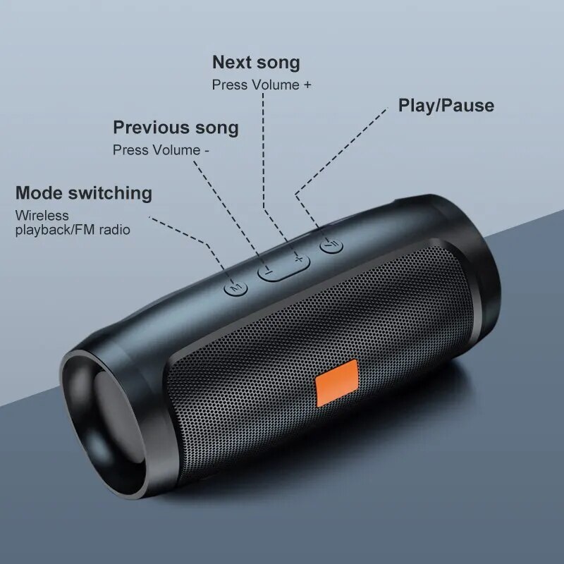 Bluetooth Speaker 8D mini Soundbar Dual Speaker Stereo Tfusb Playback Fm Voice Broadcasting Portable Subwoofer Wireless Speaker. 