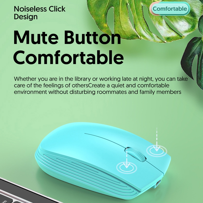 811 3 Keys Laptop Mini Wireless Mouse Portable Optical Mouse, Spec: Charging Version (Beige). 