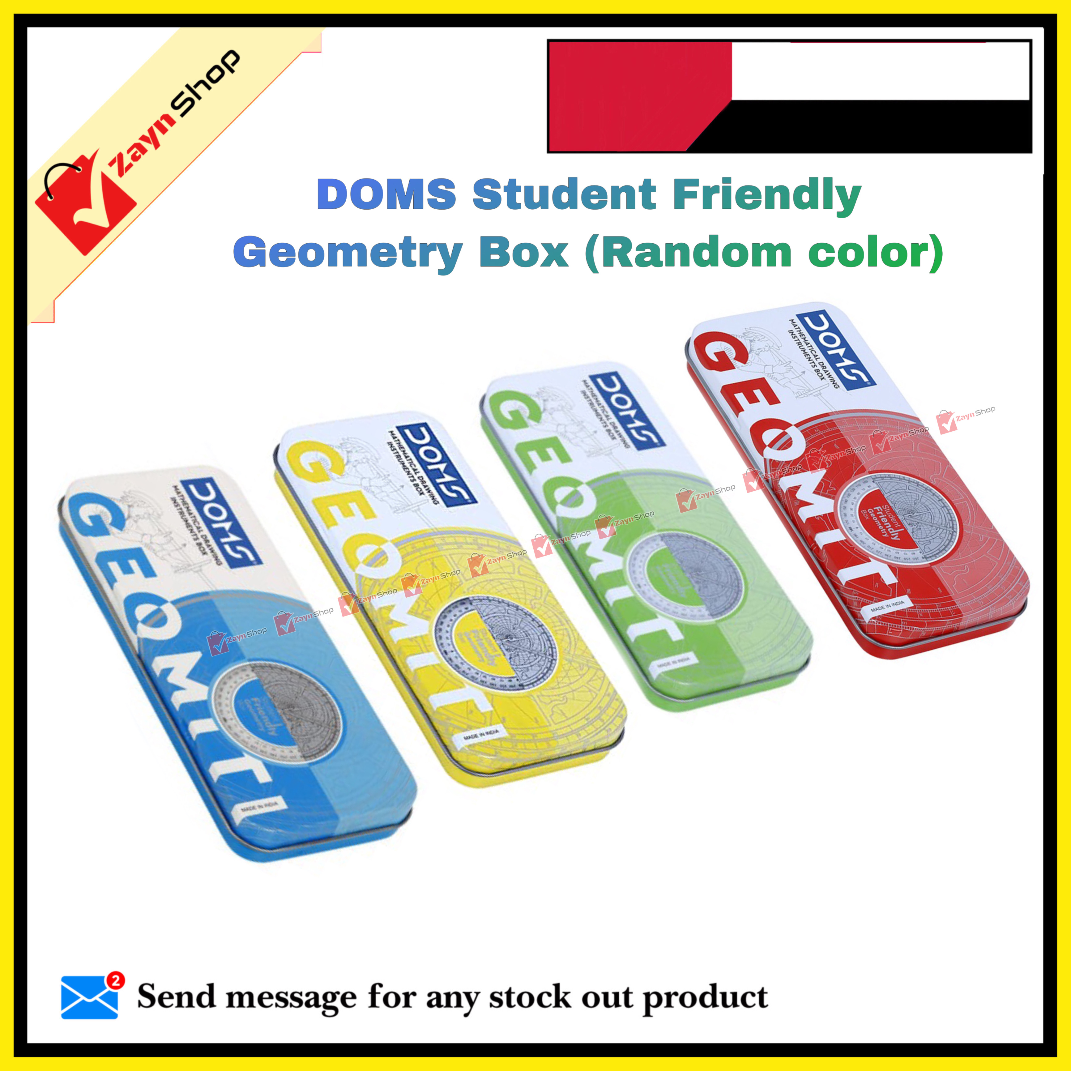 DOMS Geometry Box Student Friendly Geometry Box  (Multicolor)