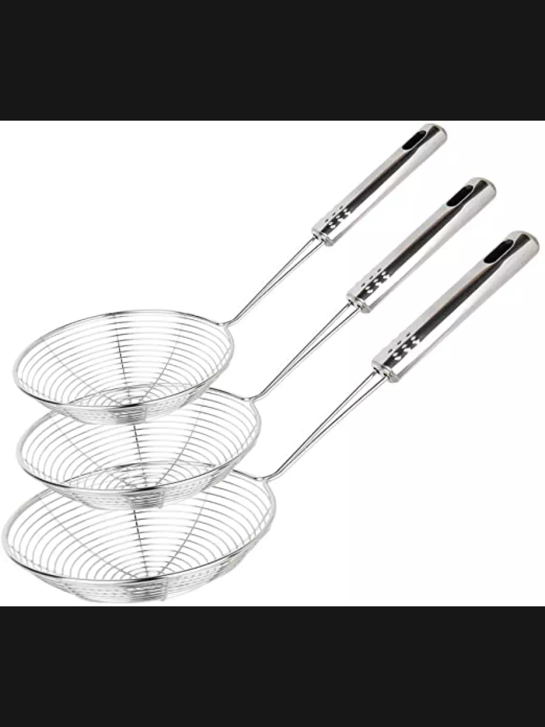Frying stainer 3 pic chainis. 