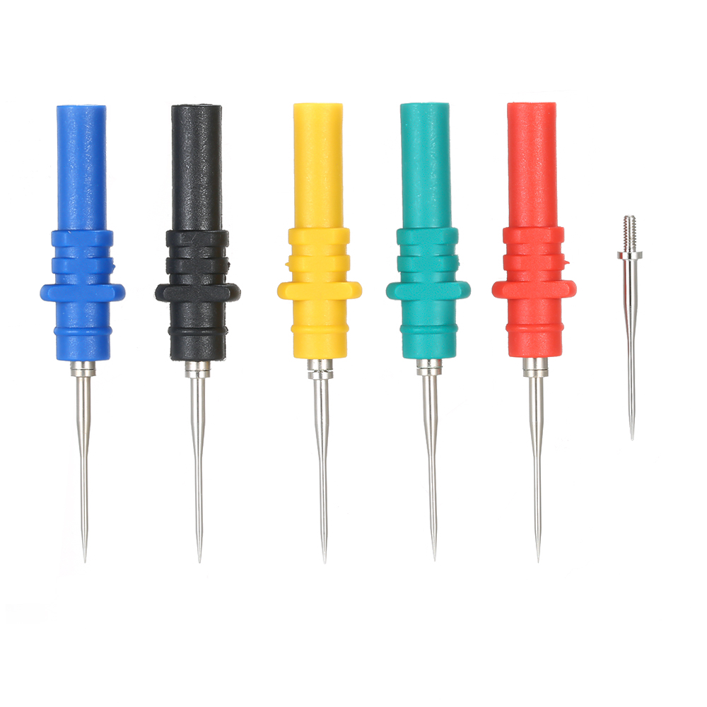 5pcs Oscilloscope Probe Pins Set Upgraded Version HT307 Automotive Test Accessories Back Pinning Probes Handheld Oscilloscope Probe Needle Oscilloscope Accessories. 