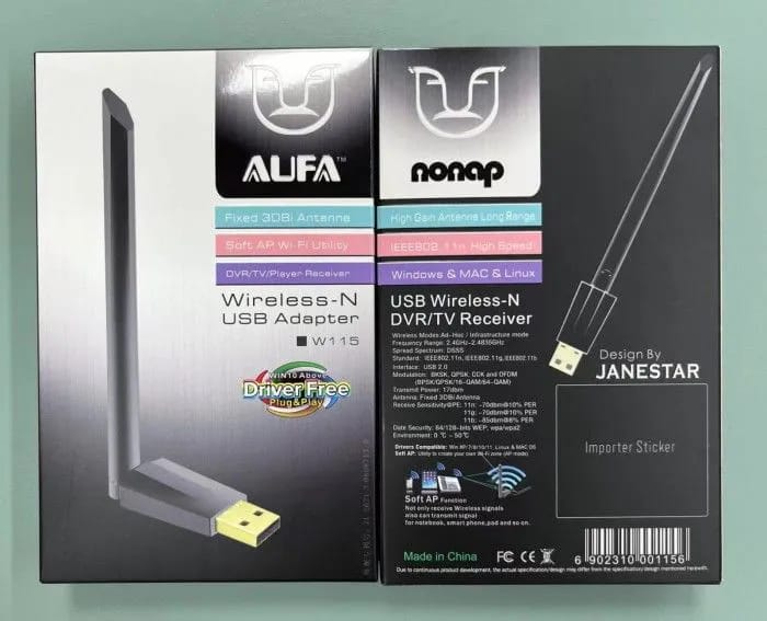 Alfa W115/W114/WU11 Net WiFi Fixed 3DBi Antenna Wireless-N USB Adapter
