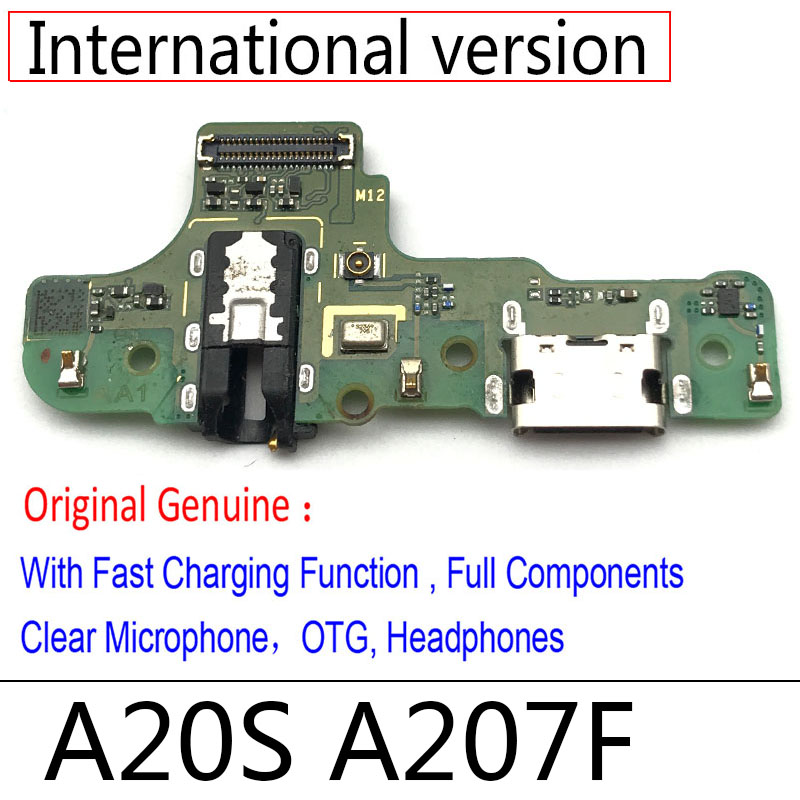 Charging Logic Board For Samsung Galaxy A10s A107 M15 M16 Charging Port For Samsung Galaxy A20s A207 M12 M14 USB Plug PCB Dock Connector Spare parts. 