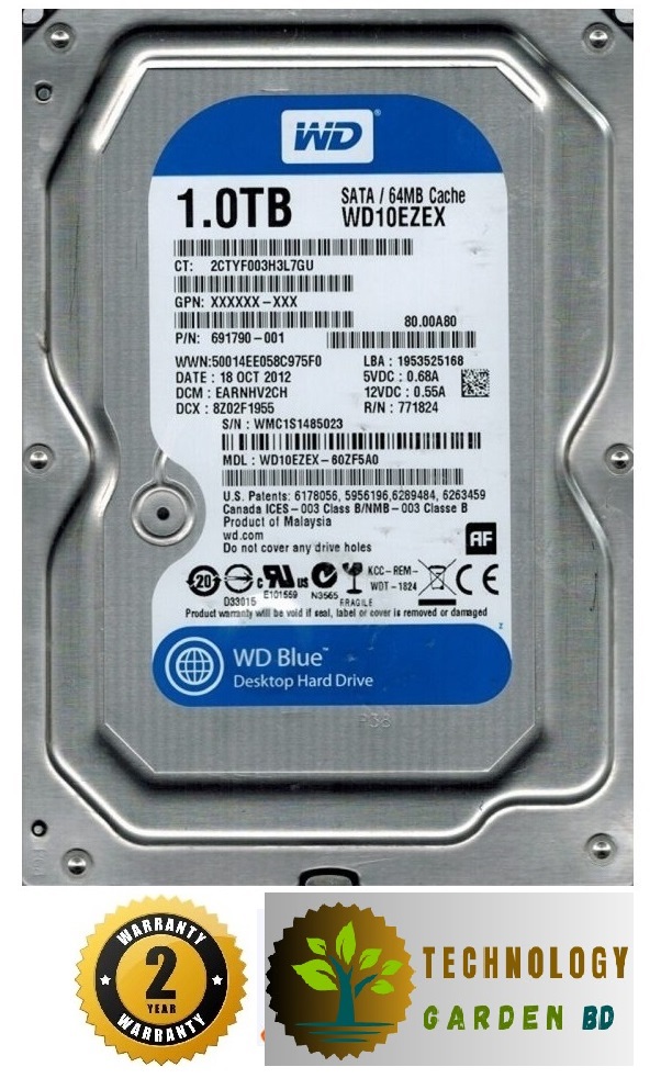 1TB Surveillance HDD HARD DISK for CCTV & Desktop