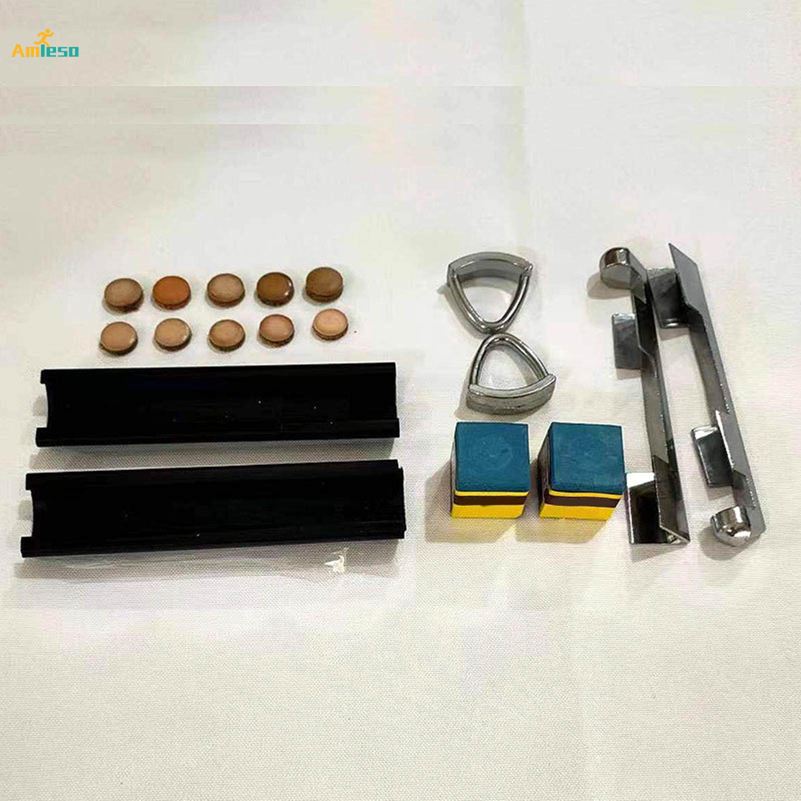 16Pcs Pool Cue Tip Repair Billiards Pool Tip Shaper Billiards Cue Stick. 