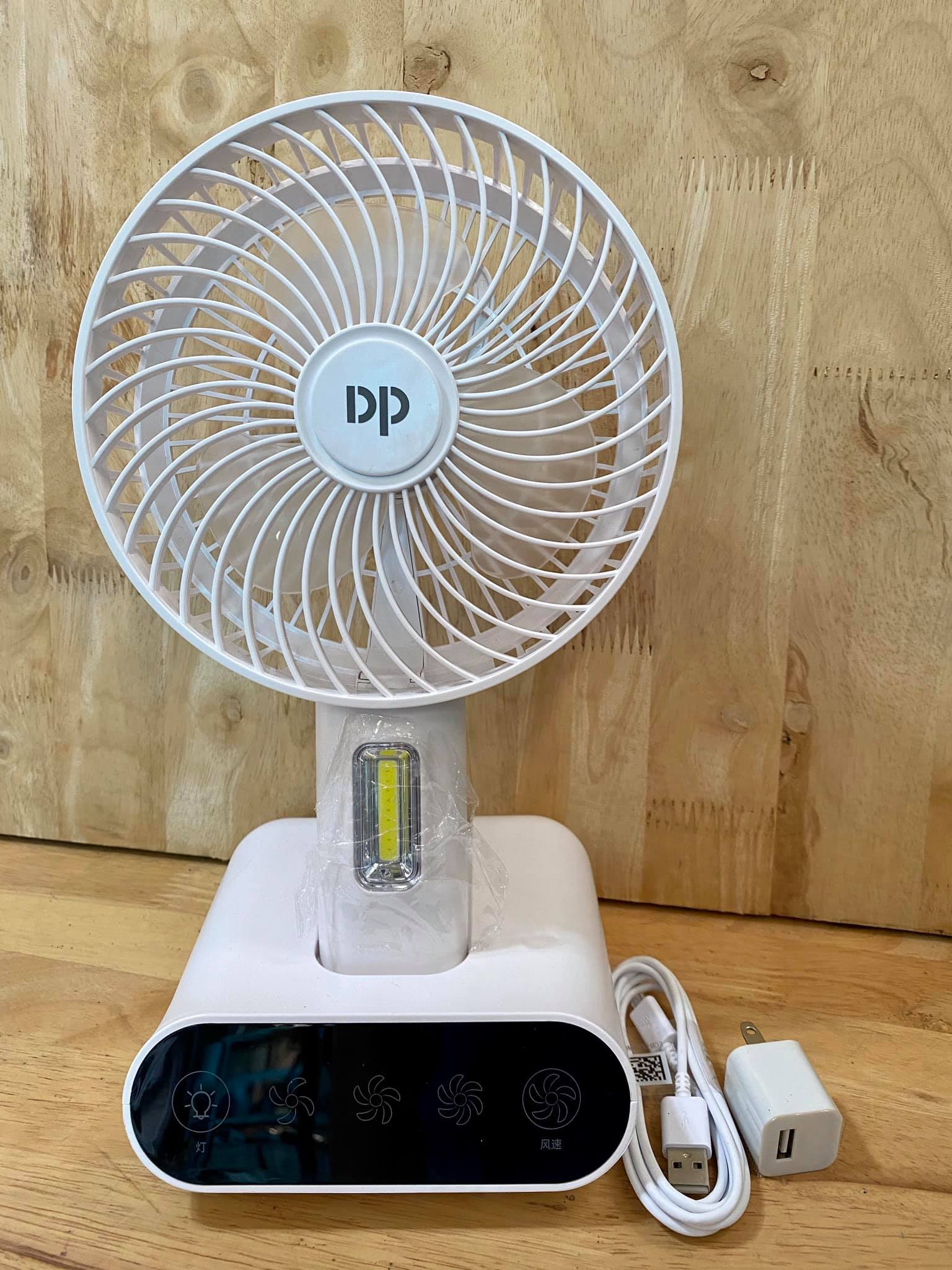 Rechargeable fan LED Tachfunctional Fan Dp7624 White/Rechargeable