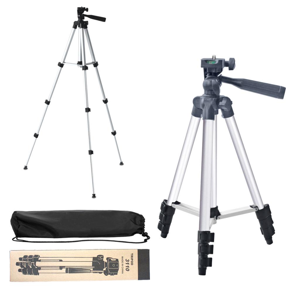Adjustable 3110 Phone Tripod Stand Holder Clip Set for iPhone X 7 DSLR Camera Cellphone Tripod Para Movil With Remote. 