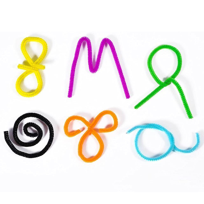 200 Pcs Random Colors Pipe Cleaners Chenille Stem For DIY Art Crafts